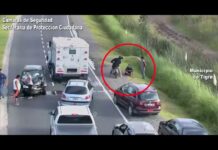 Las cámaras del COT permitieron asistir a una mujer tras un violento accidente automovilístico
