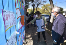 Julio Zamora inauguró los nuevos juegos del Jardín N° 925 de Benavídez