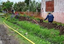Sujarchuk recorrió las obras de gas, nuevos pavimentos y la futura Escuela de Artes y Oficios