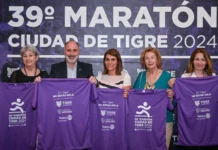 El Municipio, el Club Náutico Hacoaj y el Rotary Club presentaron la 39° edición de la Maratón Ciudad de Tigre