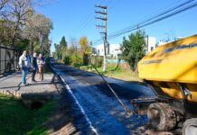 Julio Zamora supervisó las obras del Plan de Asfalto 2025 en Benavídez