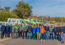 San Fernando presentó 10 nuevos camiones y vehículos para reforzar servicios municipales