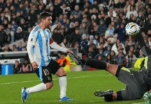 Con una actuación estelar de Messi, Argentina goleó a Venezuela